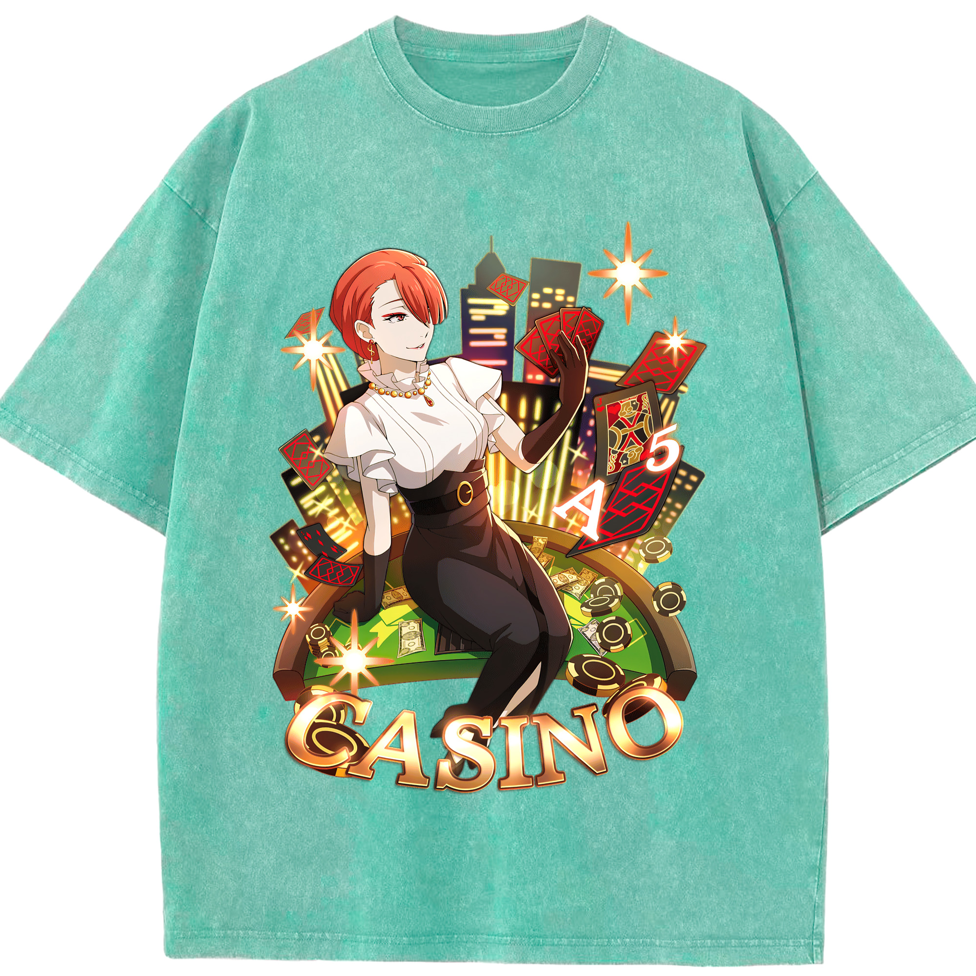 （画像用） 文豪ストレイドッグス Bungo Stray Dogs 綿100% ヴィンテージ風 半袖Tシャツ（フロントプリント）